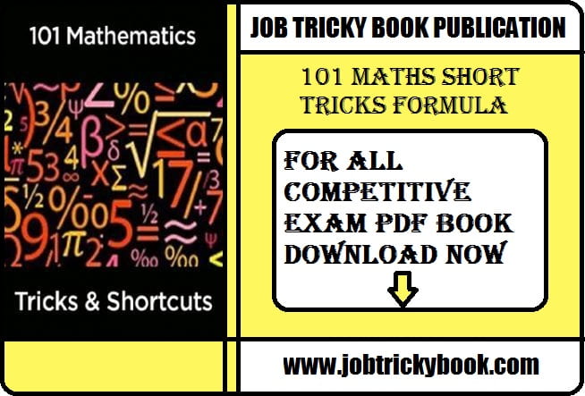 101 Maths Short Tricks Formula For All Competitive Exams