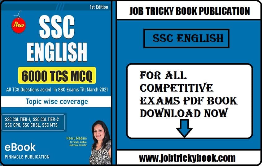 SSC English topic Wise Pdf Book For All Competitive Exams