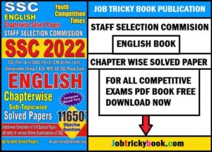 SSC English Chapter Wise Solved Papers Pdf Book Free Download