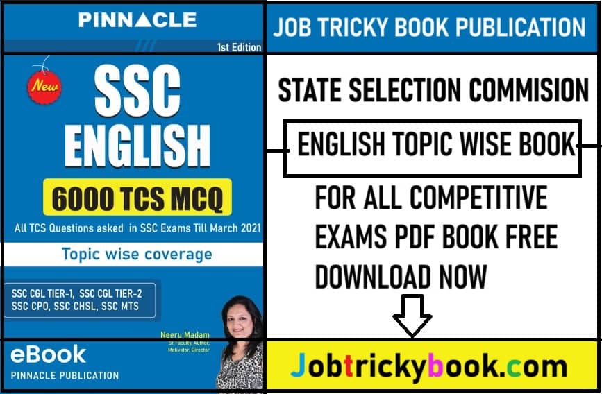 SSC English Topic Wise Pdf Book For All Competitive Exams