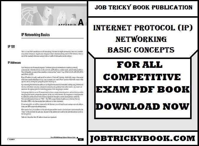 Internet Protocol (IP) Networking Basic Concepts Pdf Book