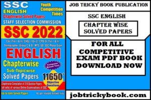 SSC English Chapter Wise Solved Papers Pdf Book