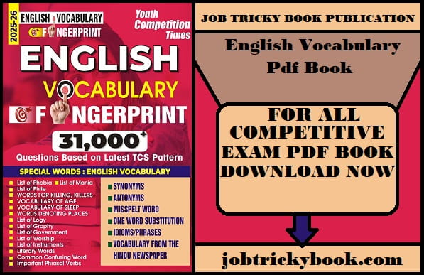 English Vocabulary Pdf Book For All Competitive Exams Free Download