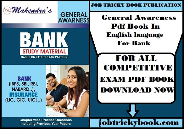 General Awareness Pdf Book In English language For Bank Exams