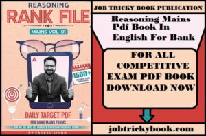 Reasoning Mains Pdf Book In English For Bank Mains Exams