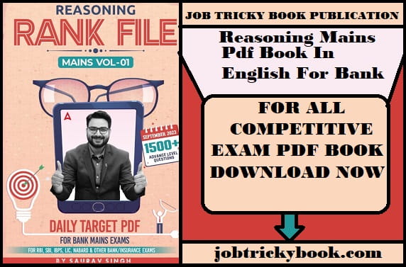Reasoning Mains Pdf Book In English For Bank Mains Exams