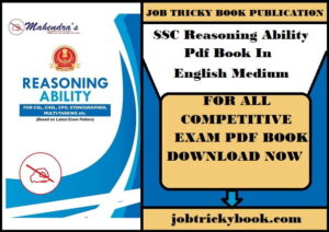 SSC Reasoning Ability Pdf Book In English Medium Free Download