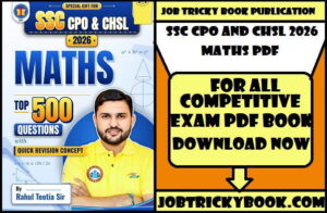 SSC CPO AND CHSL 2026 MATHS PDF BOOK BY RAHUL SIR FREE DOWNLOAD