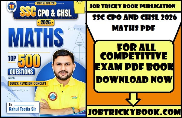SSC CPO AND CHSL 2026 MATHS PDF BOOK BY RAHUL SIR FREE DOWNLOAD