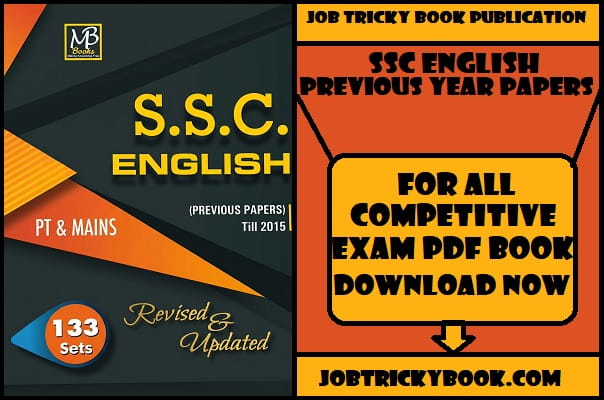 SSC ENGLISH PREVIOUS YEAR PAPERS PDF BOOK FREE DOWNLOAD